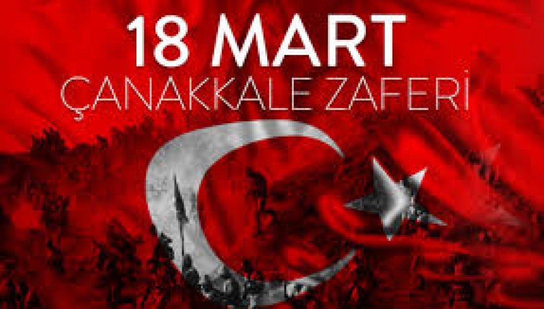 İlçe Milli Eğitim Müdürümüz Sayın Ahmet ÖZBAYRAK´ın 18 Mart Çanakkale Zaferi Mesajı